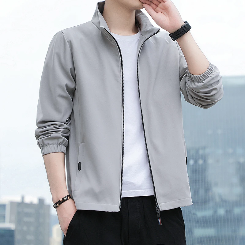 2023男秋冬装上衣韩版潮流男棒球服冬季新款男士休闲夹克男薄款