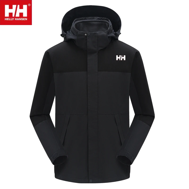 户外三合一冲锋衣男秋冬新款防风防雨休闲保暖HH运动外套