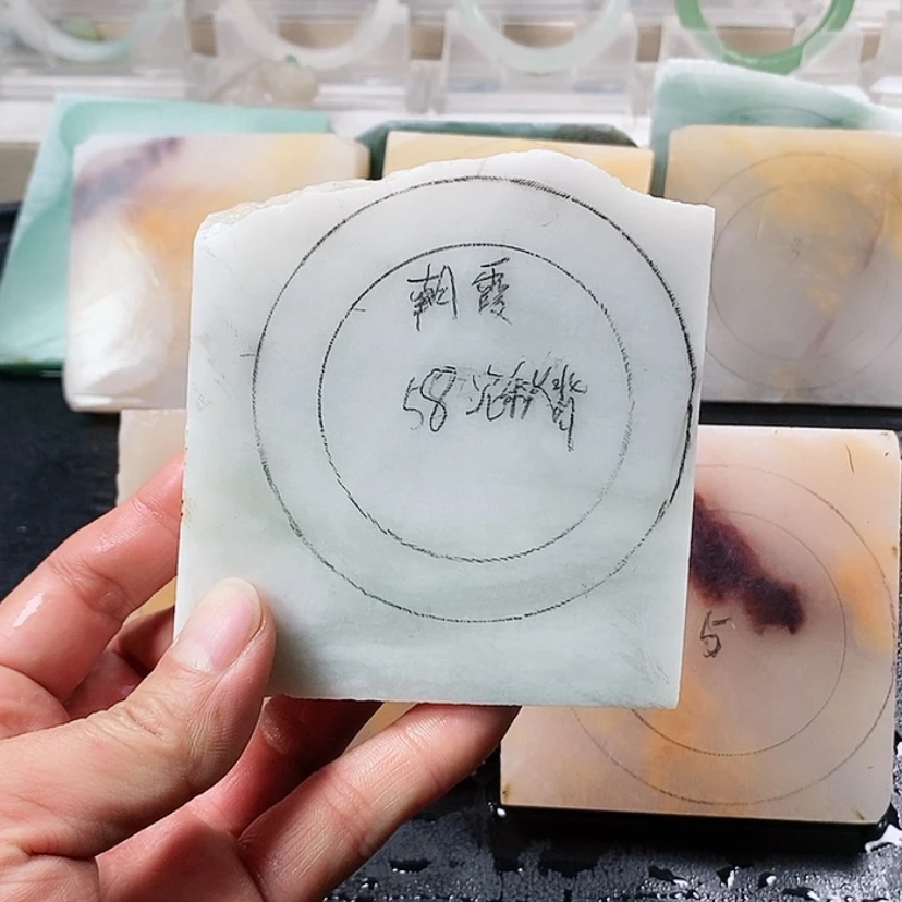 【闪购商品】独山玉手镯未镶嵌朝*霞加工定制