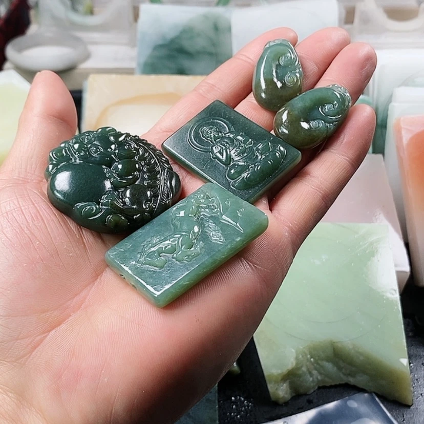 【闪购商品】和田玉挂件未镶嵌C*悠