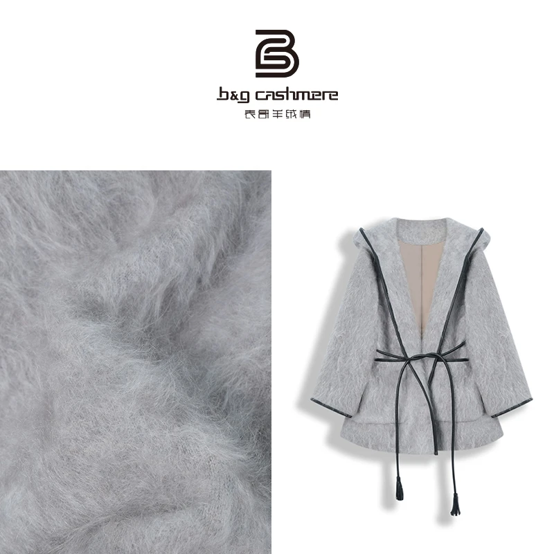 B&G CASHMERE【简致】秋冬氛围感设计款女款系带开衫