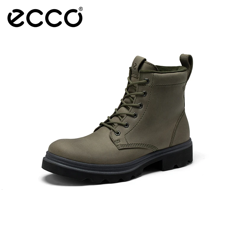 ECCO爱步【革新男鞋】男士高帮时尚百搭防水百搭真皮马丁靴214724