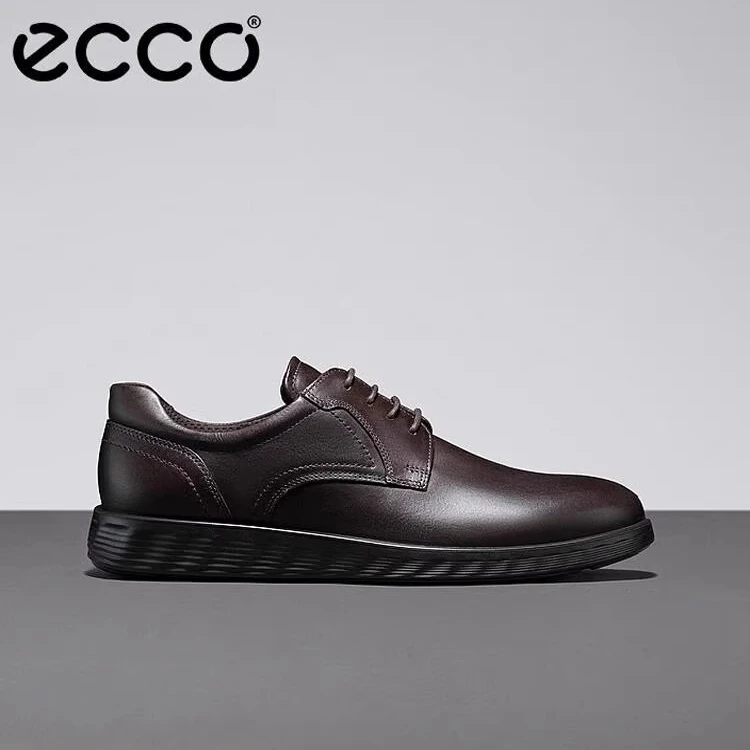 ECCO爱步【S轻巧混合】新款增高商务成熟透气德比鞋男皮鞋520304