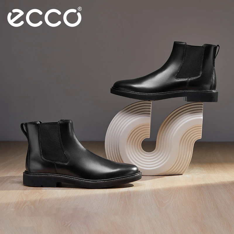 ECCO爱步【都市伦敦】新款高帮度假休闲时尚真皮保暖男靴子525644