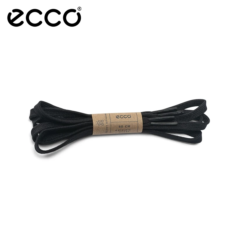 ECCO爱步【全棉鞋带-LaceCotton】纯色扁平款鞋带休闲鞋带9044900