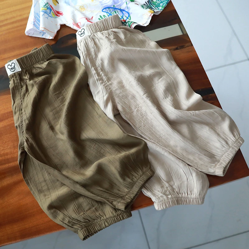 男童裤子薄款夏季儿童防蚊裤男孩夏款宝宝宽松抖抖裤1929