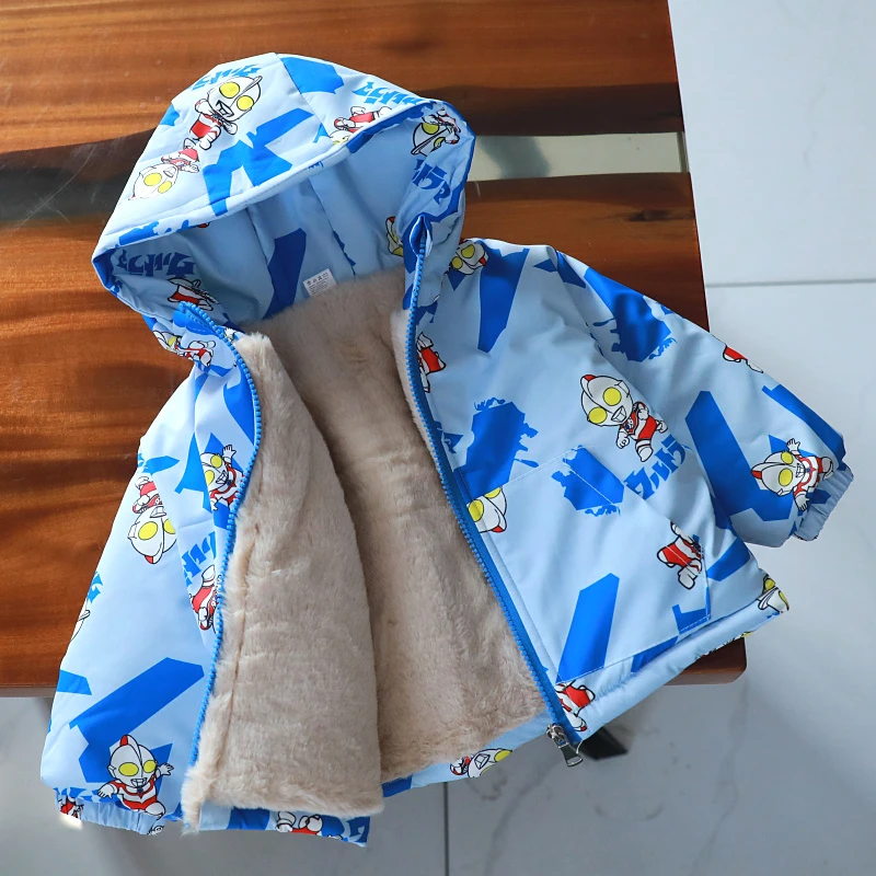 儿童加厚棉袄男童女童中小童超厚派克服棉衣冬装外套上衣1965