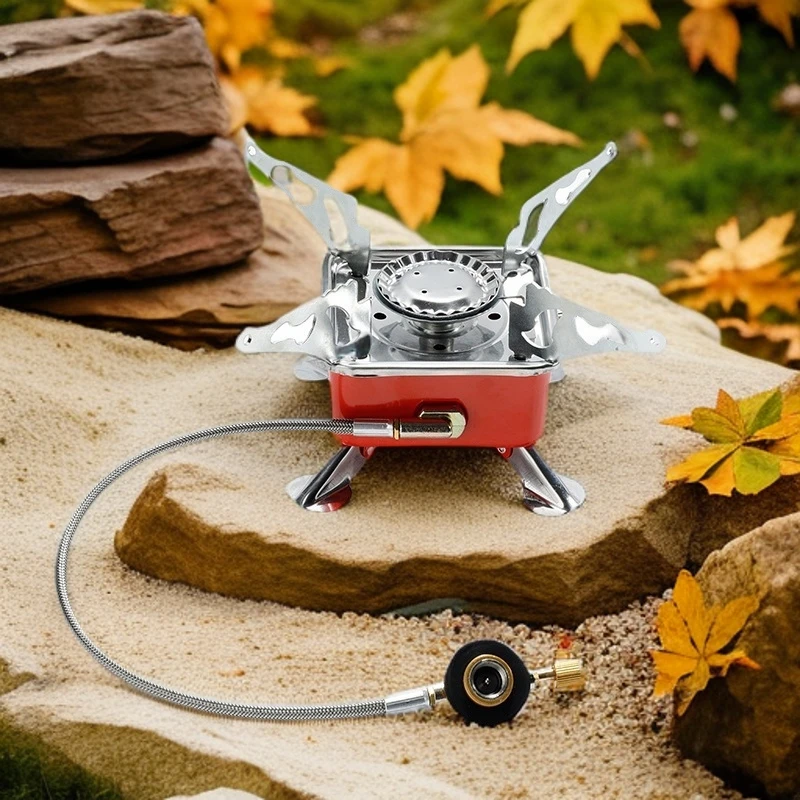 螺纹口高山罐户外四方炉便携式折叠迷你野餐自驾炉具松弛感慢生活