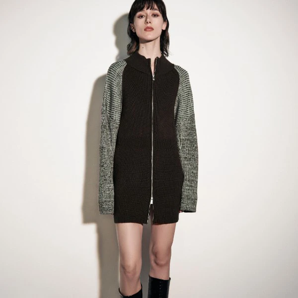 Auuuu/UNCODED 百搭拼接粗花呢外套KWSW3L423