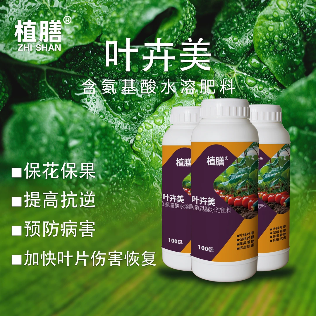 植膳叶面肥修复损伤叶片预防黄叶小叶