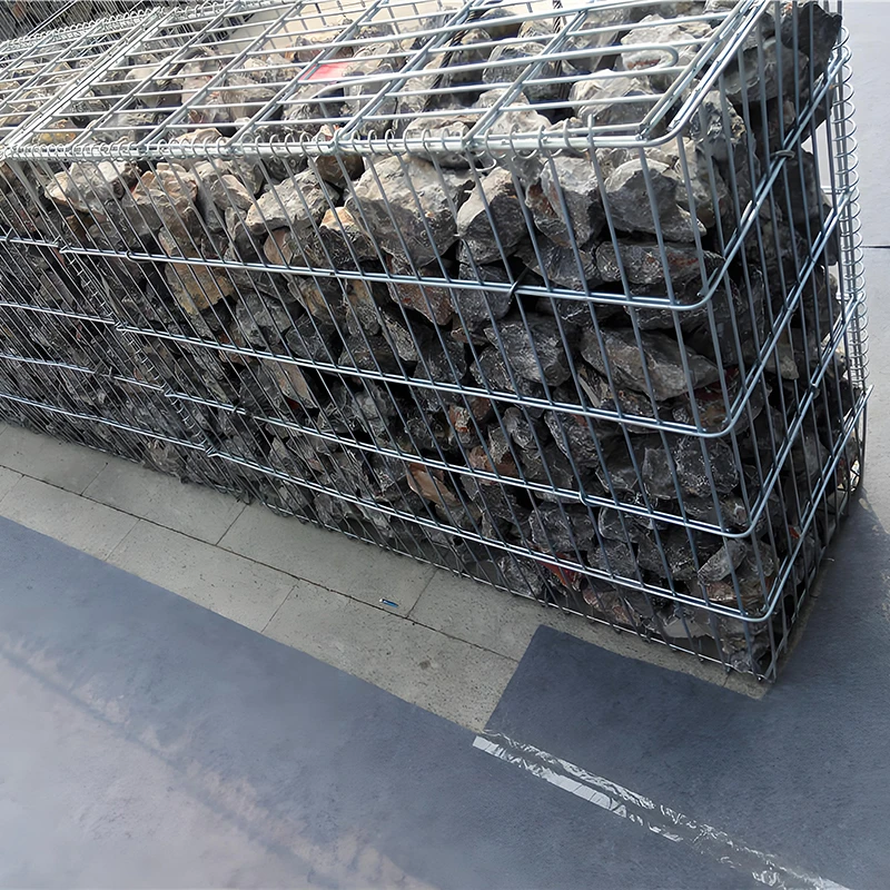 电焊石笼网景观墙装饰石头笼铅丝焊接格宾网箱生态绿化景观结实