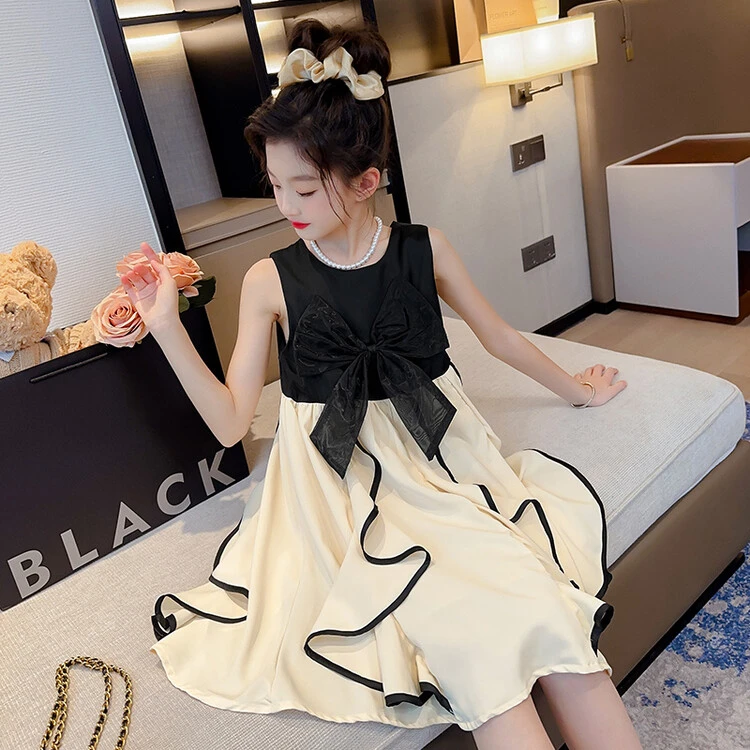 女童夏装连衣裙2024新款洋气童装蛋糕裙小女孩夏季裙子儿童公主裙