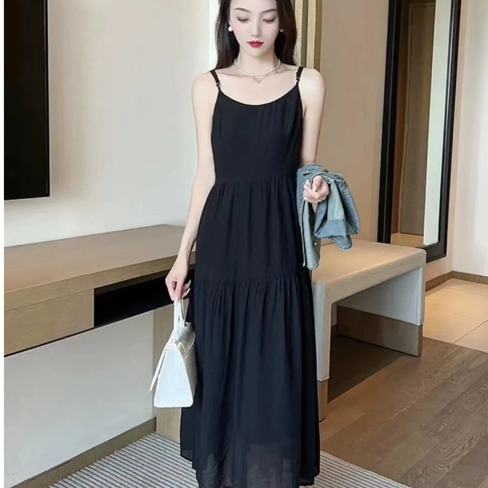 短袖牛仔外套吊带连衣裙两件套微胖女装背心长裙子套装裙夏季新款