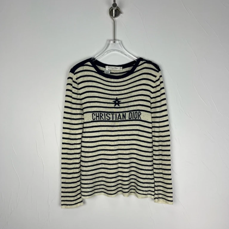 DIOR/迪奥针织衫/英文logo刺绣针织衫/公价1.2W/36码/1208