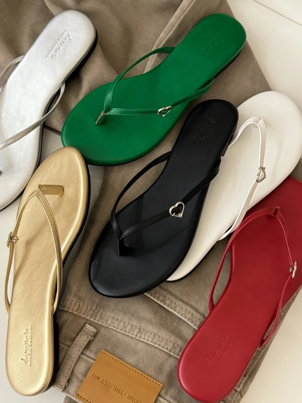 超软超亲～韩版糖果色人字拖鞋女夏季百搭平底凉拖鞋沙滩鞋