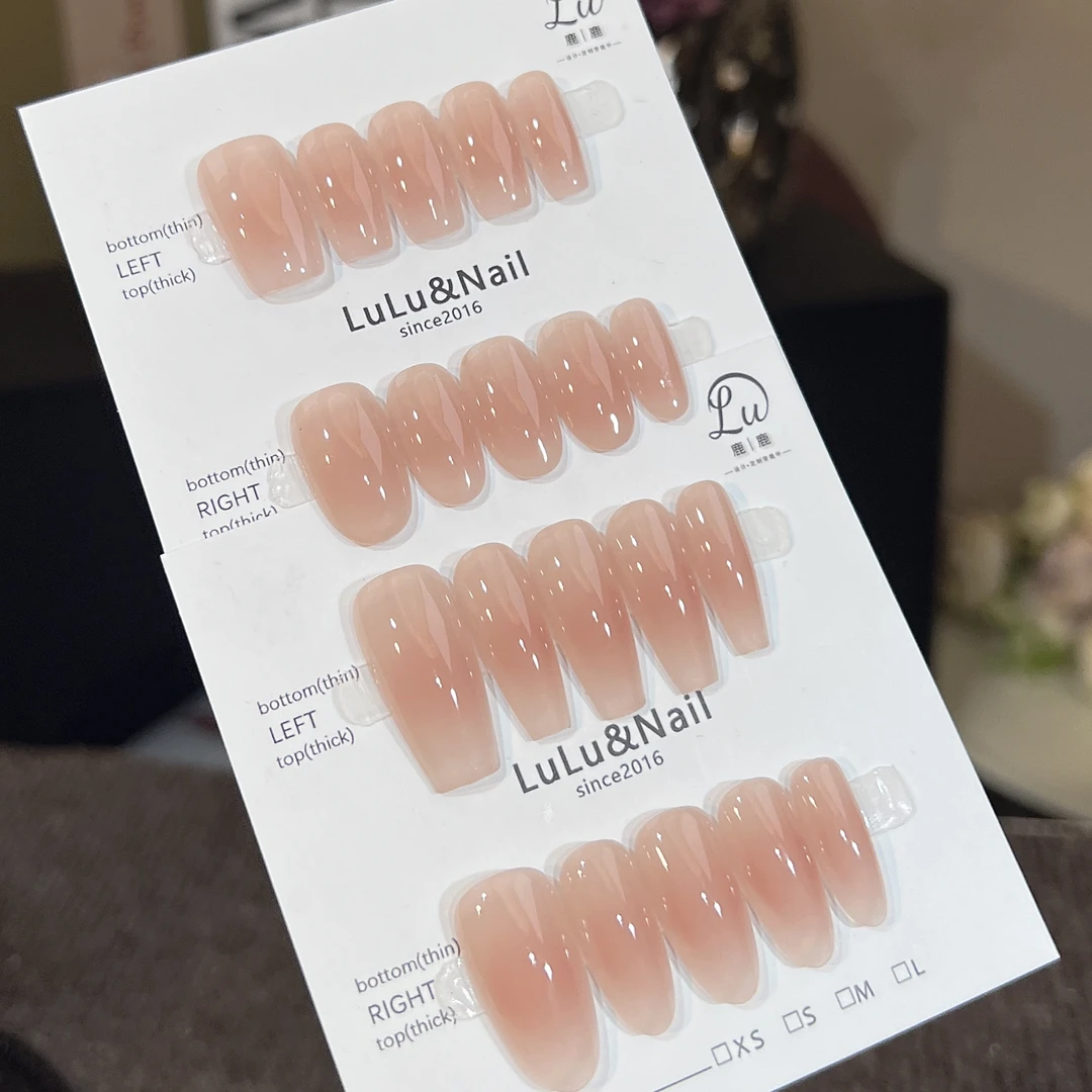 【十里桃花】鹿鹿家-纯手工穿戴甲容肤显白自然裸色系简约款X
