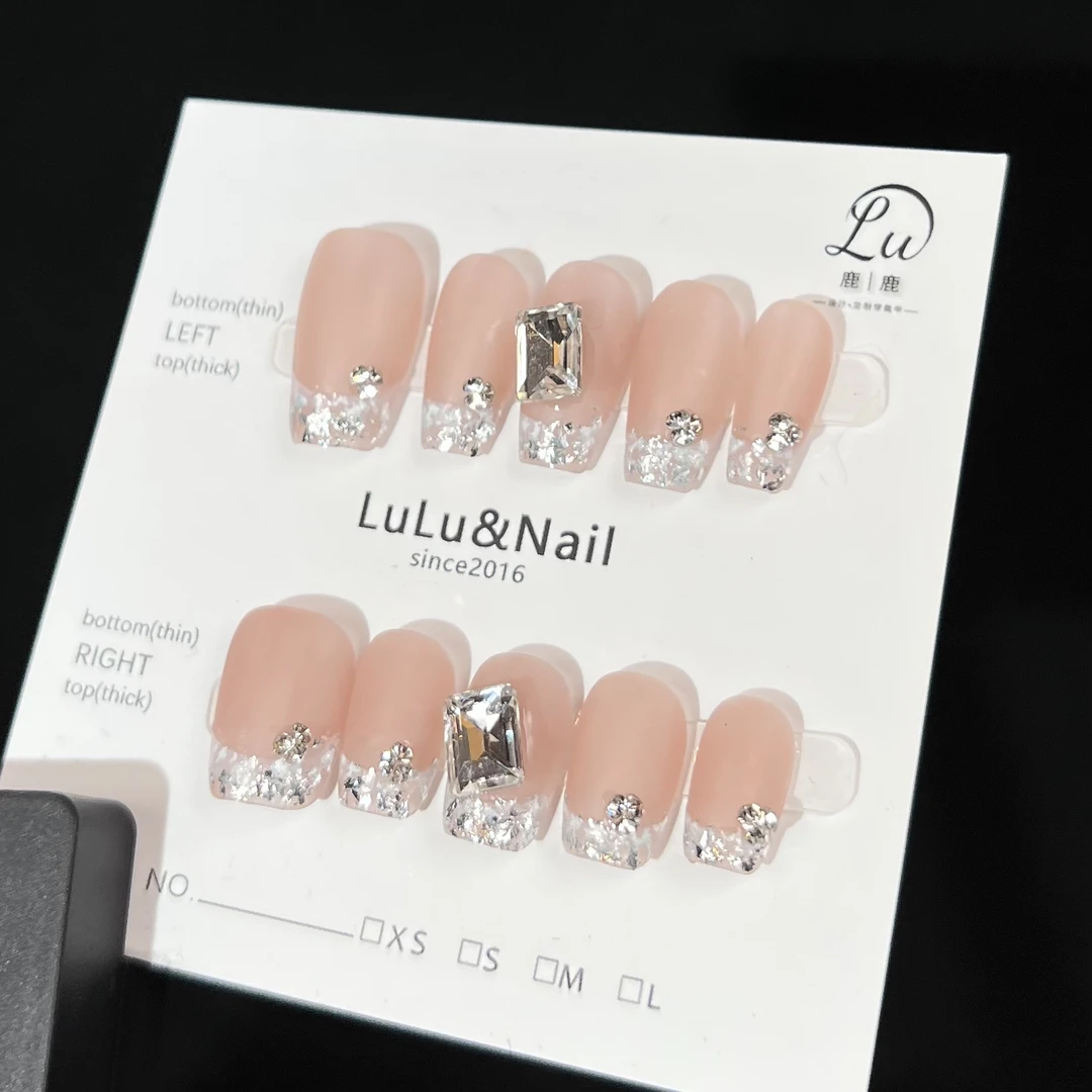 【银箔-孤品微瑕NO退换补】鹿鹿家-纯手工穿戴甲