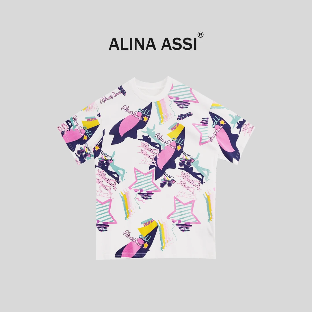 【球球】2024新款百搭时尚T恤简约显瘦宽松短袖上衣YMD697