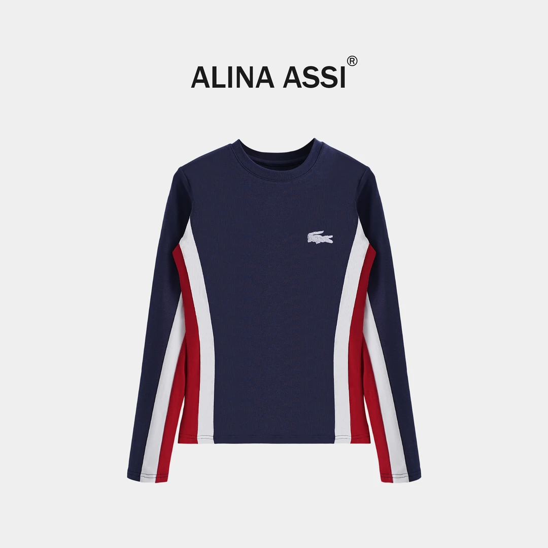 【糯米姐】2025新款百搭时尚T恤打底衫简约显瘦长袖上衣YML968