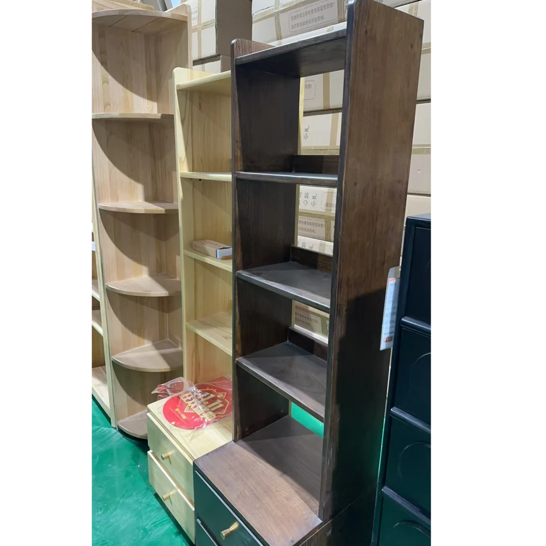 【微瑕孤品】床头书架置物架实木窄书柜小户型卧室床边床头柜储物柜