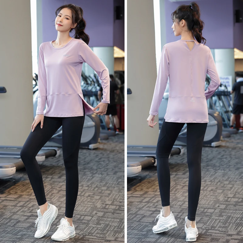 胖mm大码健身运动跑步服女秋冬200斤休闲宽松速干衣瑜伽晨跑套装