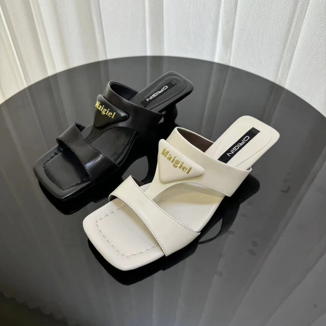 ORIGIN起源夏季新款胎牛皮小众设计师时尚百搭清凉女士凉鞋966-12