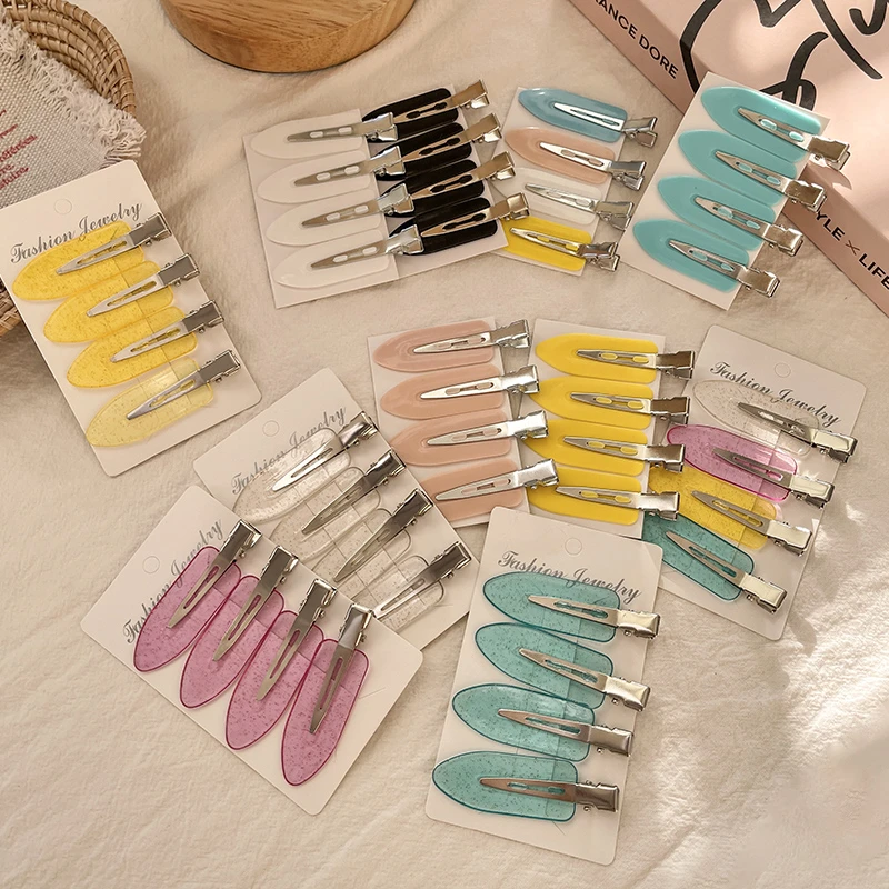 无痕发夹边夹少女韩国ins鸭嘴夹子发卡子刘海夹顶夹简约头饰发夹