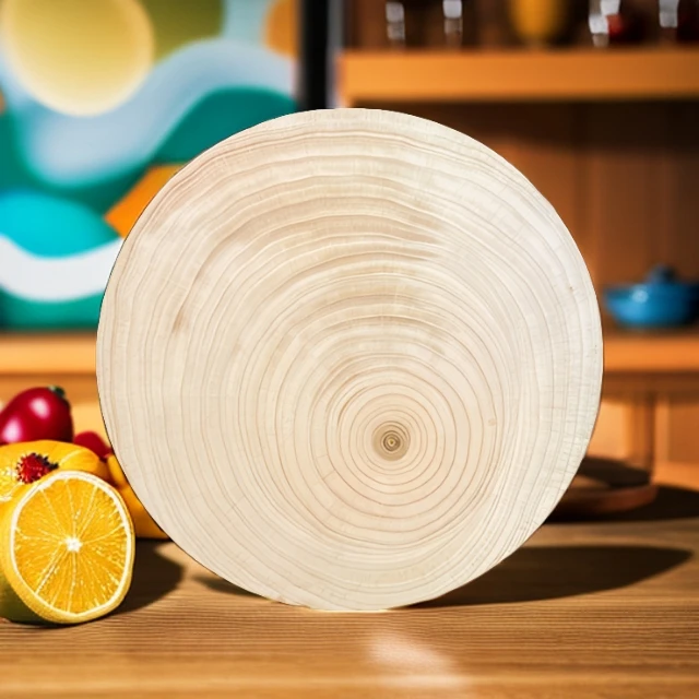 【圆形】正宗银杏木【带树筋树结】白果树家用菜墩加厚木砧板切菜板