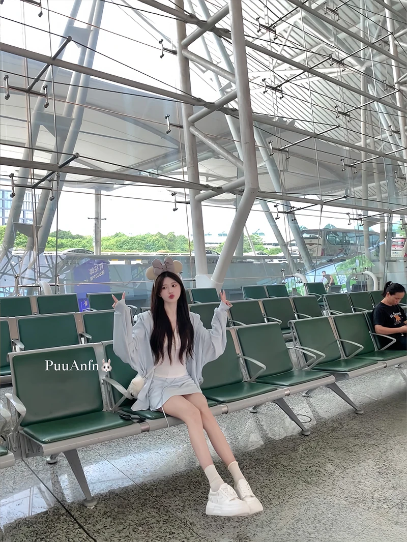 PuuAnfn【蓝莓贝果】半身裙~设计感Ins减龄百搭时裙子~