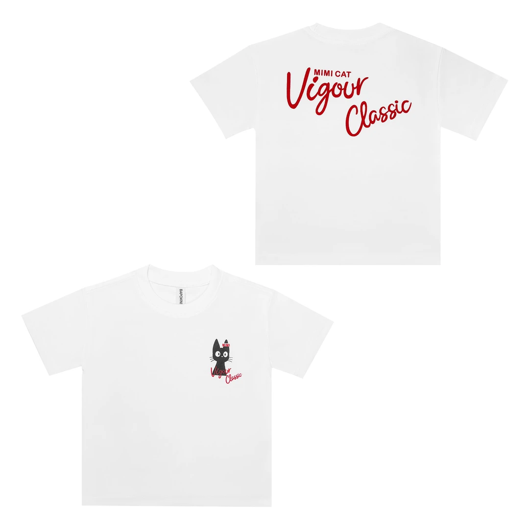 4135【小猫字母】舒适儿童亲子短袖