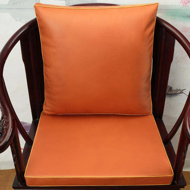 中式红木椅子垫实木圈椅太师椅靠垫茶桌椅垫定制藤椅坐垫靠背一体