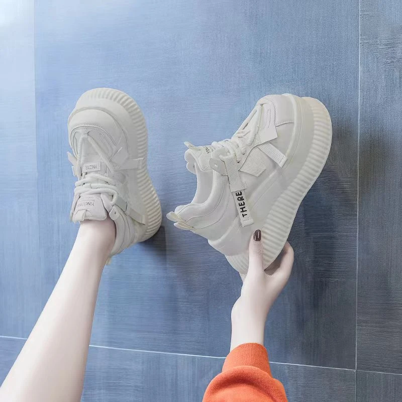 增高9cm小皮鞋女鞋2025年春季新款厚底时尚休闲百搭乐福鞋621-27