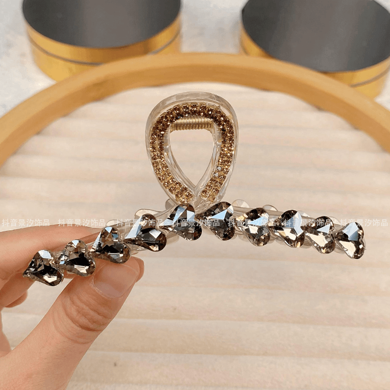 11公分时尚简约后脑勺盘发抓夹气质轻奢高级感发饰鲨鱼夹头发夹子