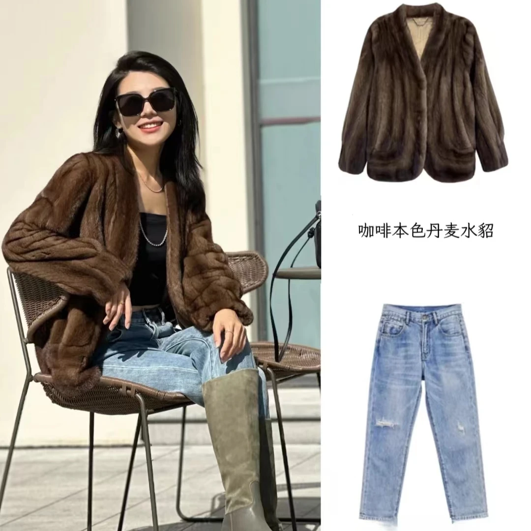 5180-9980（依依） 冬季 女士 皮草外套 水貂大衣专属链接