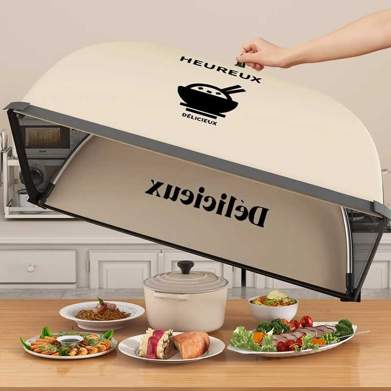 优勤饭菜罩子菜罩可折叠防苍蝇网罩家用遮剩饭剩菜食物餐桌盖菜罩