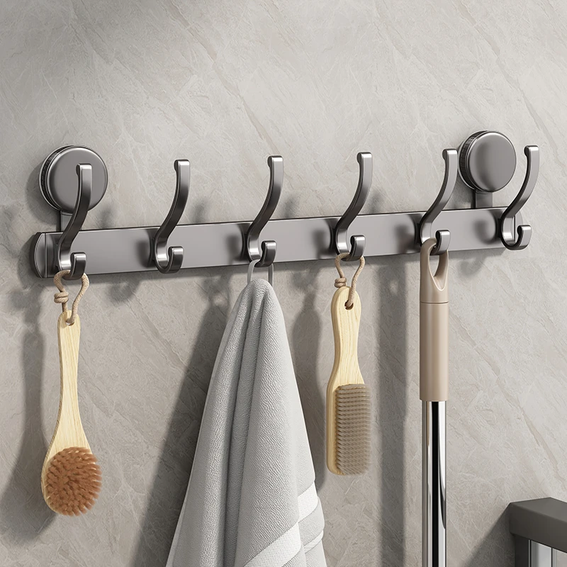 吸盘门后挂钩强力粘胶免打孔强力承重置物架钩子入户门挂衣架收纳