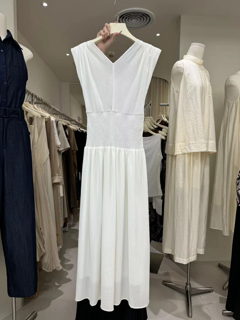 Balance打揽V领显瘦连衣裙 60009（福福）