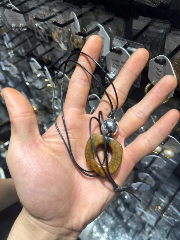 铁合金大理石项链 单圈项链 0002