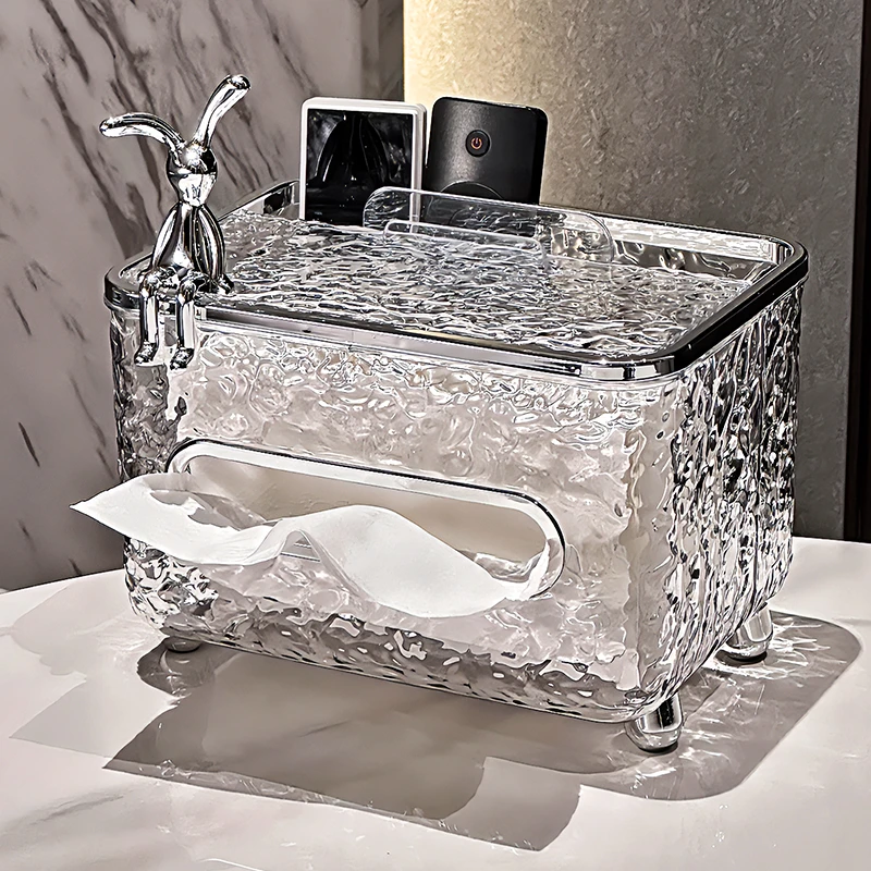 高颜值纸巾盒家用客厅遥控器多功能纸抽盒创意抽纸盒茶几收纳盒子