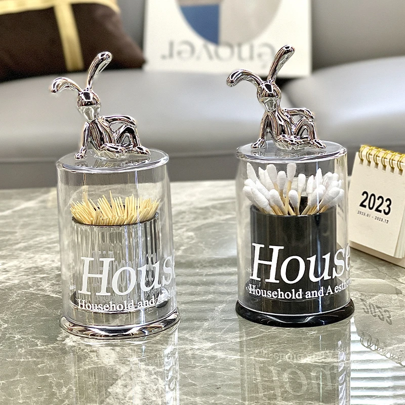 轻奢牙签盒客厅家用高档创意牙签筒高颜值牙签罐棉签收纳盒2025款