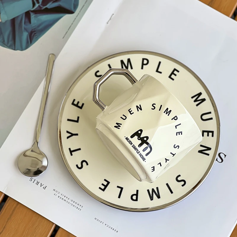 欧式陶瓷咖啡杯挂耳拿铁拉花杯高颜值情侣高档下午茶点心杯碟套装