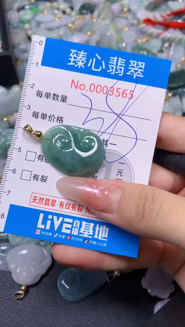 【闪购商品】翡翠颈饰未镶嵌含绳0003565