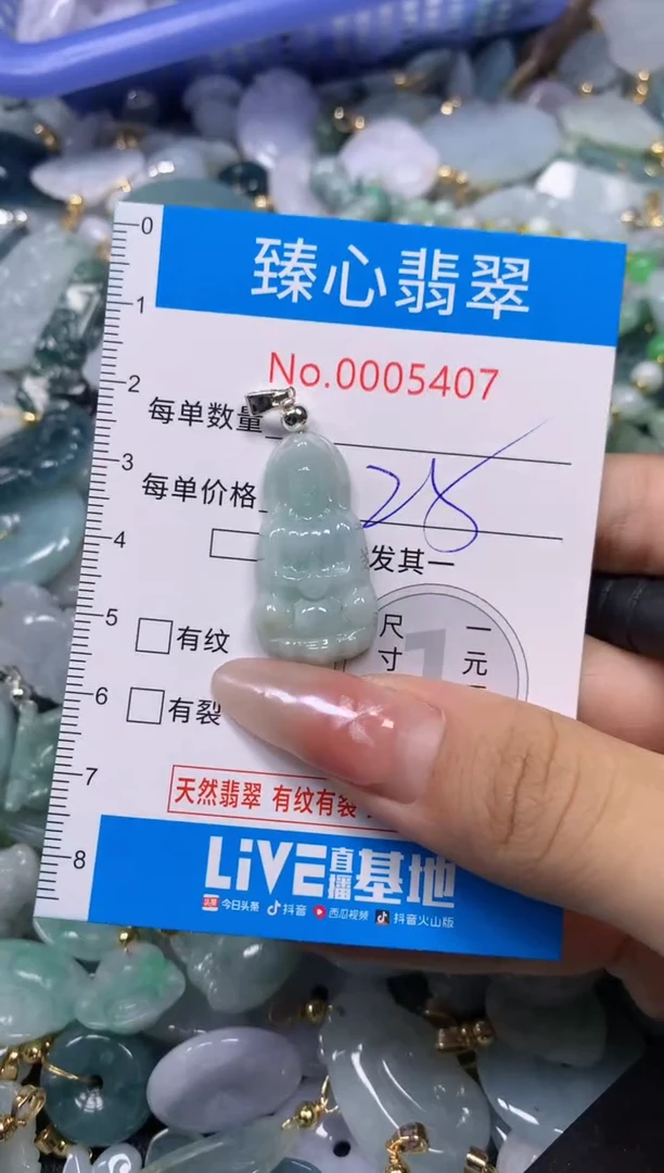 【闪购商品】翡翠颈饰未镶嵌含绳0005407