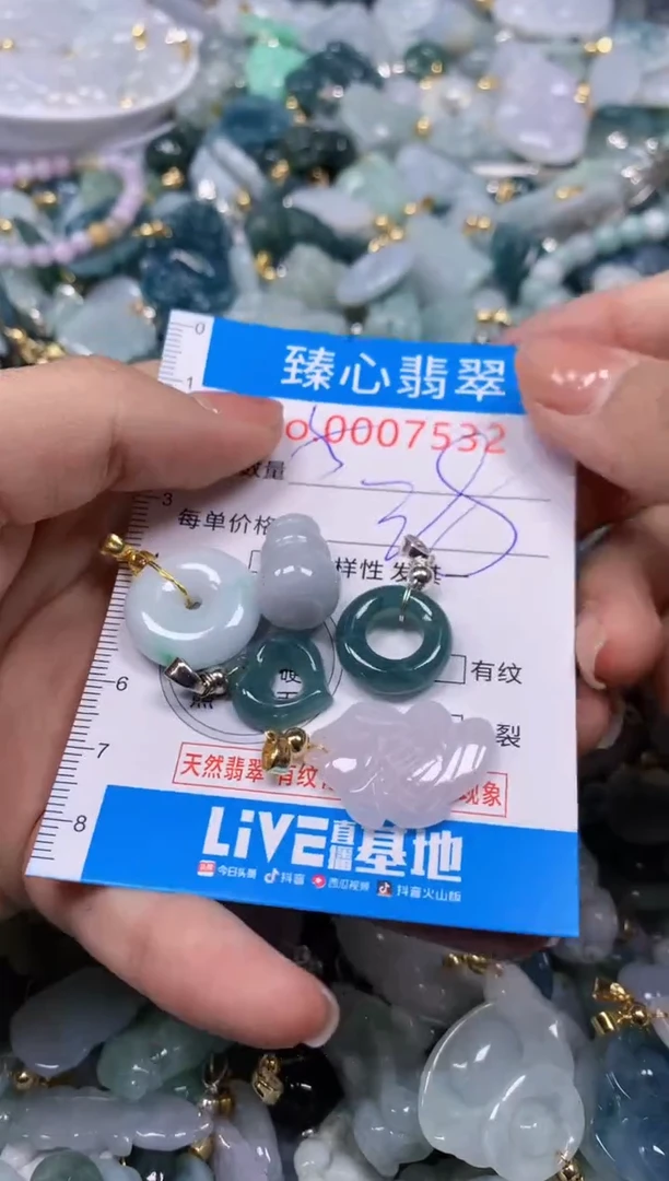 【闪购商品】翡翠颈饰未镶嵌含绳0007532