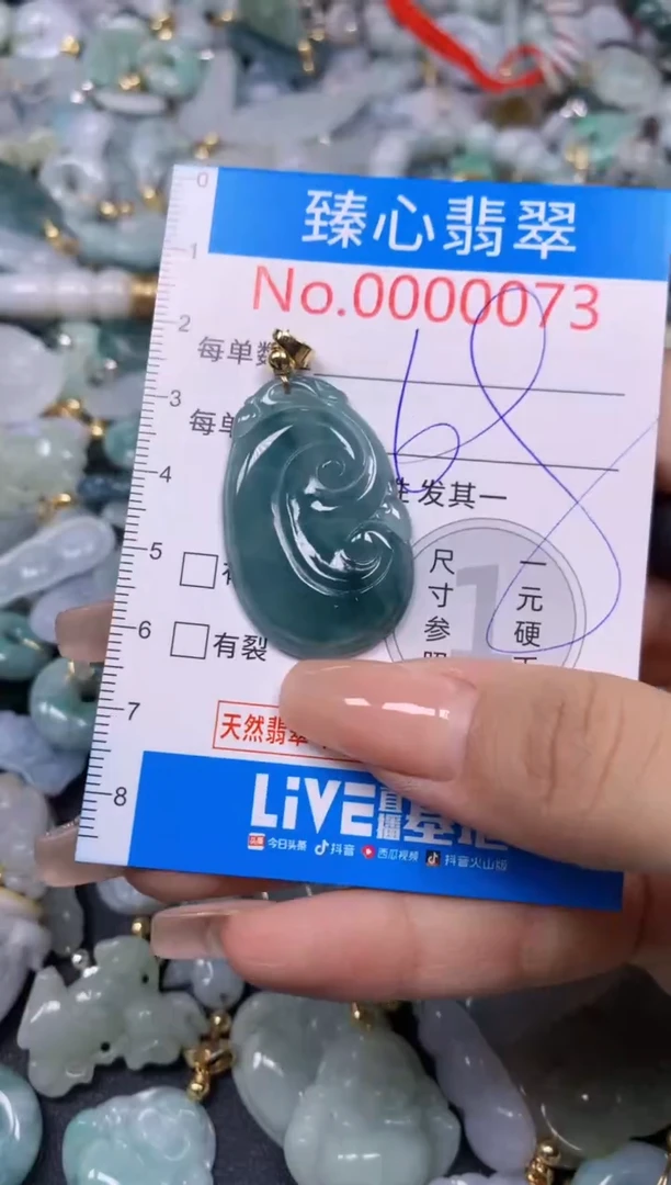 【闪购商品】翡翠颈饰未镶嵌含绳000073