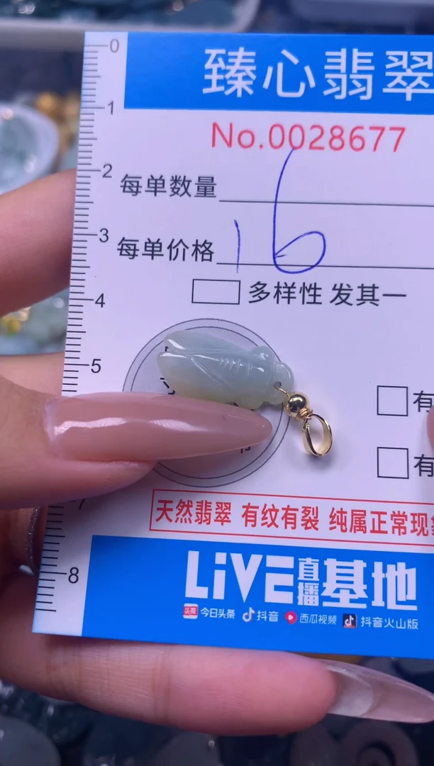 【闪购商品】翡翠颈饰未镶嵌含绳28677