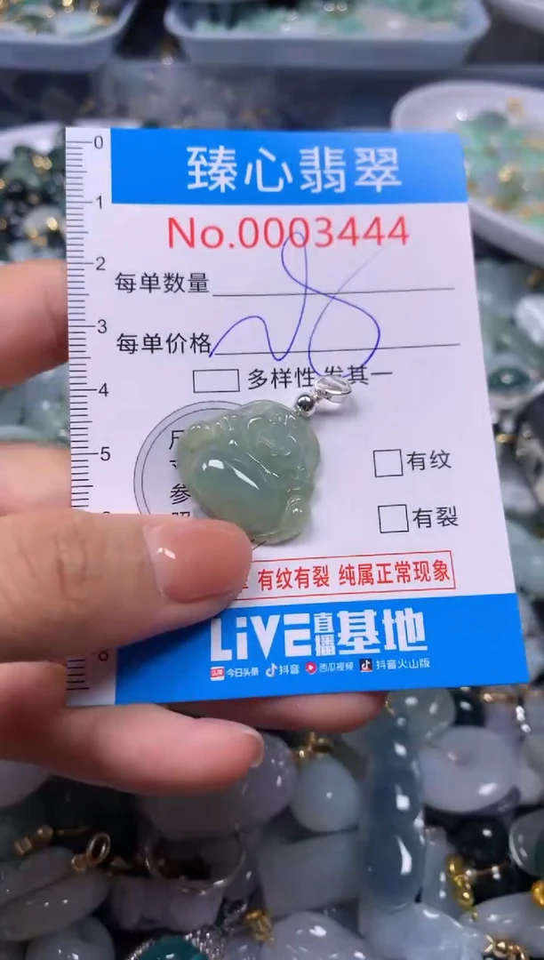 【闪购商品】翡翠颈饰未镶嵌含绳0003444