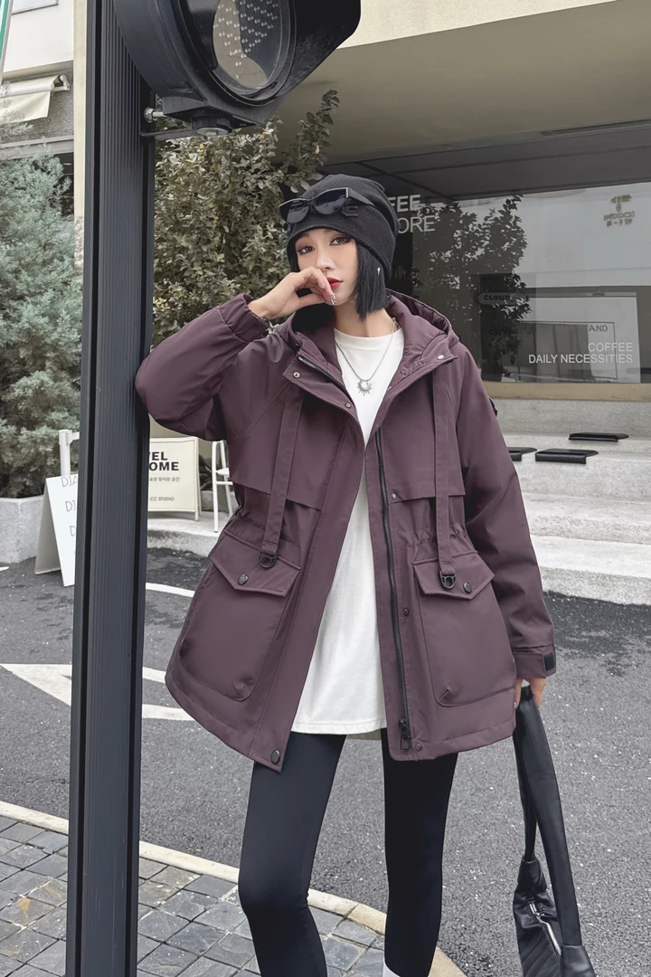 冬季冲锋衣显瘦休闲