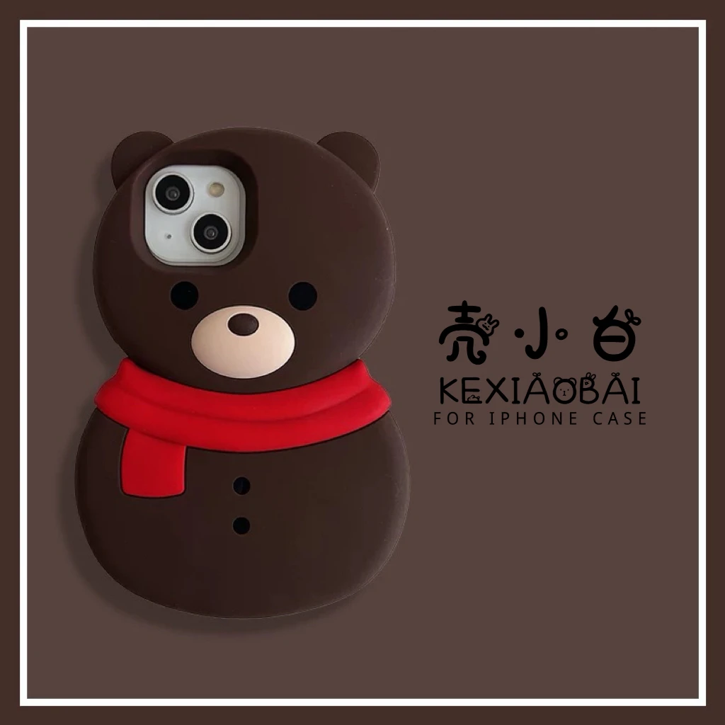 手机壳支架巧克力小熊可爱公仔折叠立体卡通通用网红神器情侣创意