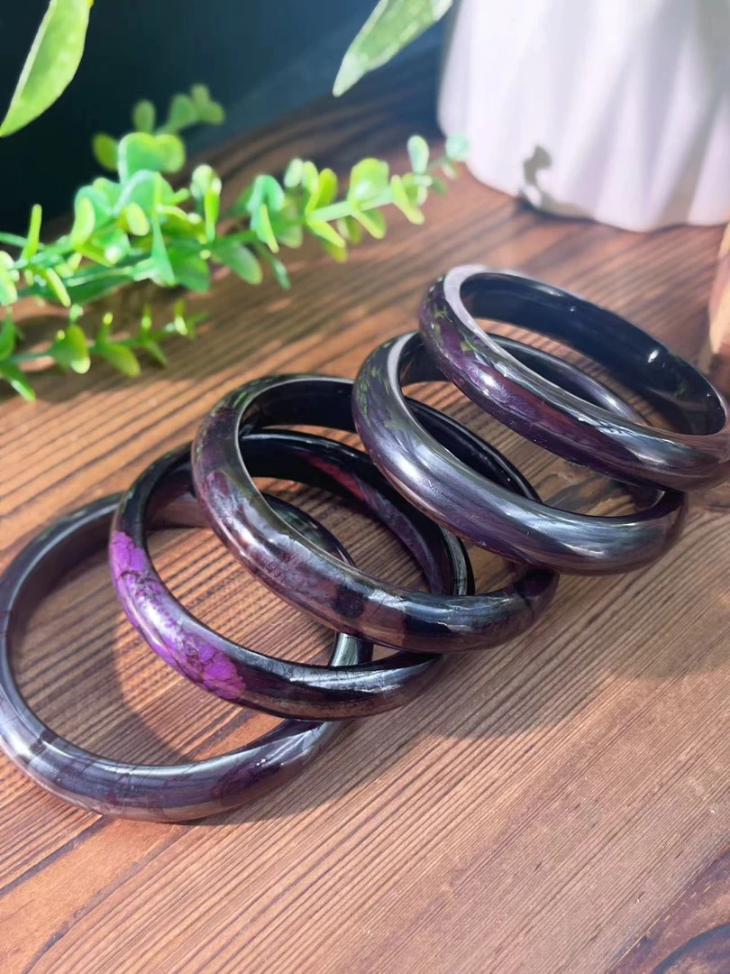非金属玻璃手镯   【大美】紫舒 舒具来手镯